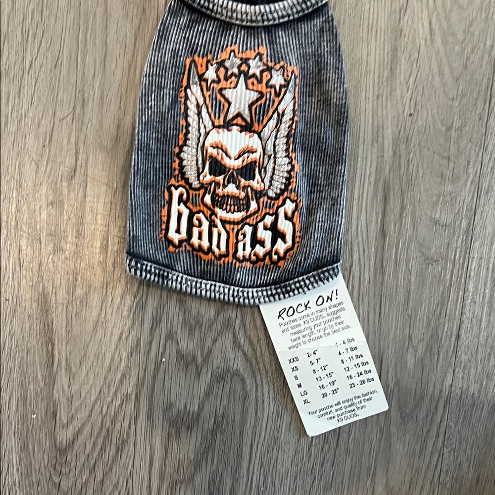 Edgy Skull Graphic Dog Shirt